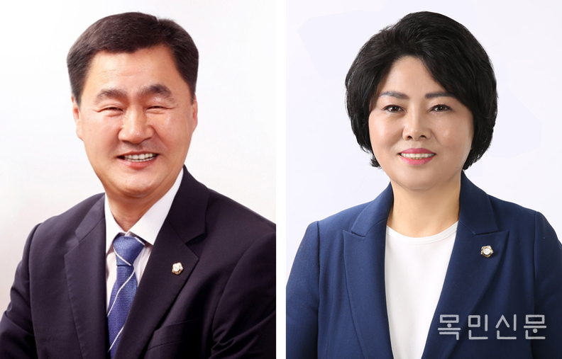 유재수·김진숙(왼쪽부터) 안산시의원. <사진=안산시의회>
